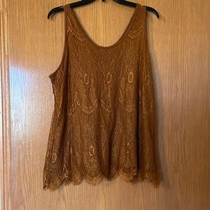 Fully lined rust cami